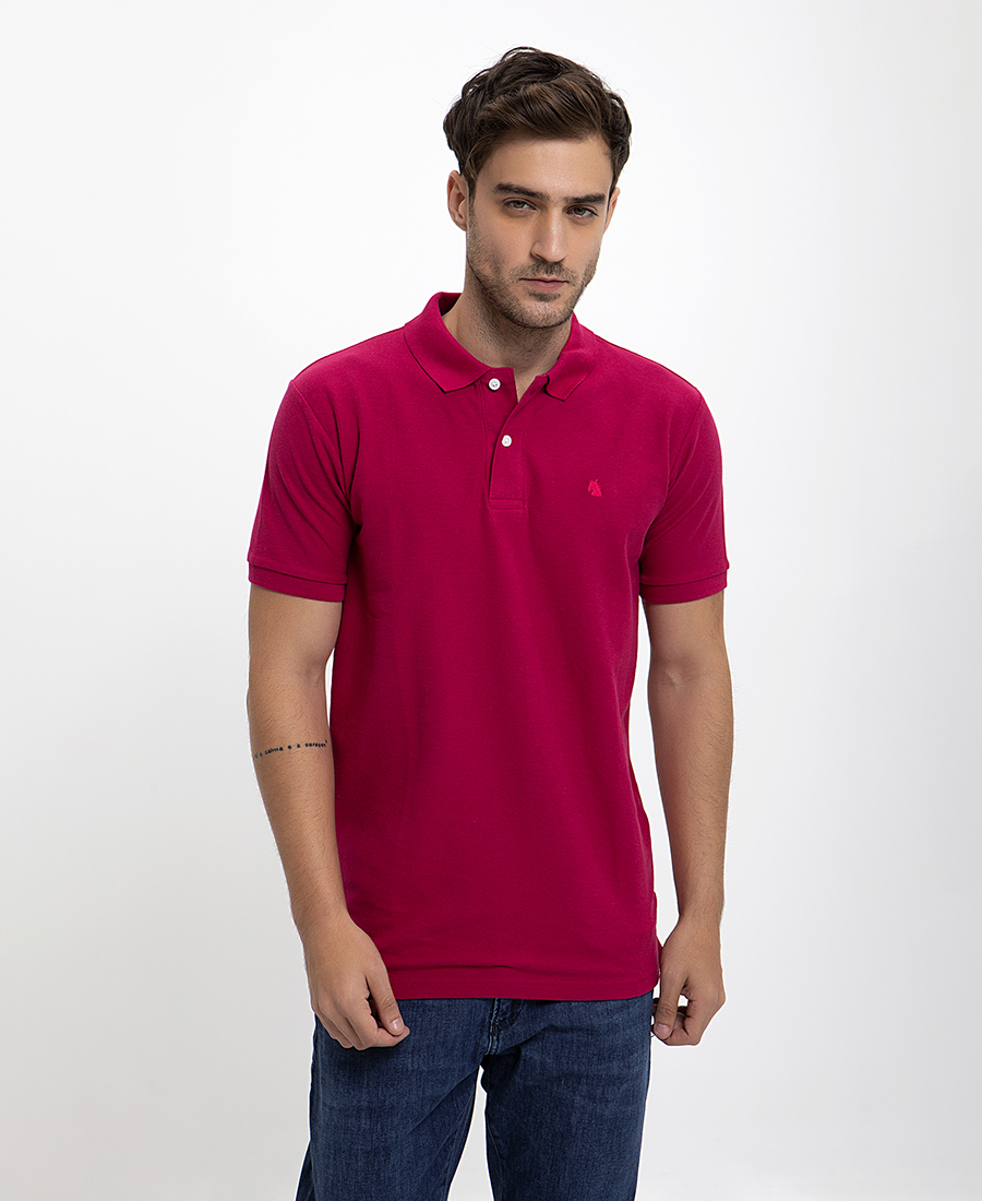 B.S Bags Single color Polo Shirt Modern Fit