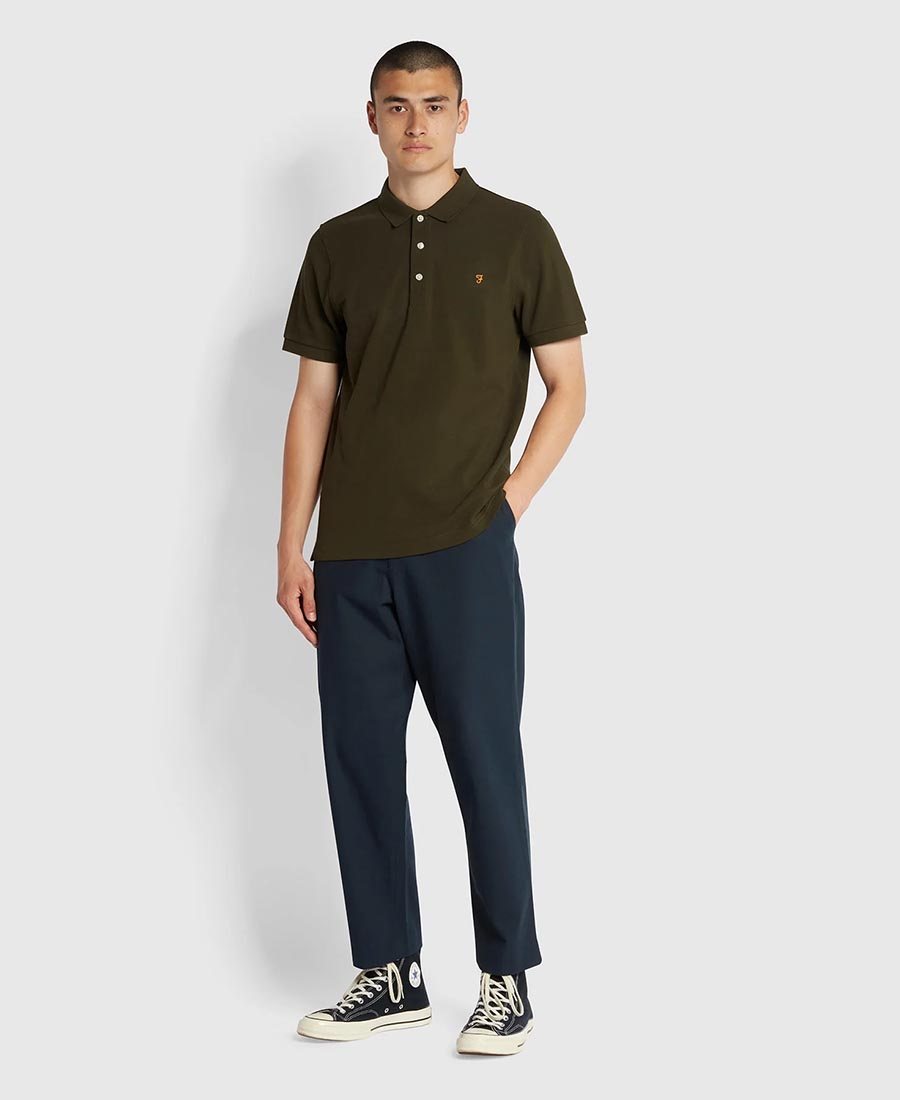 Farah Blanes Organic Cotton Polo Shirt Slim Fit φωτογραφία