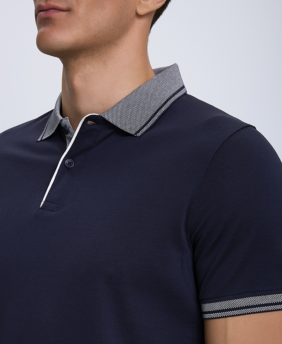 Ανδρική Polo Μπλούζα Βαμβακερή με Κοντό Μανίκι φωτογραφία