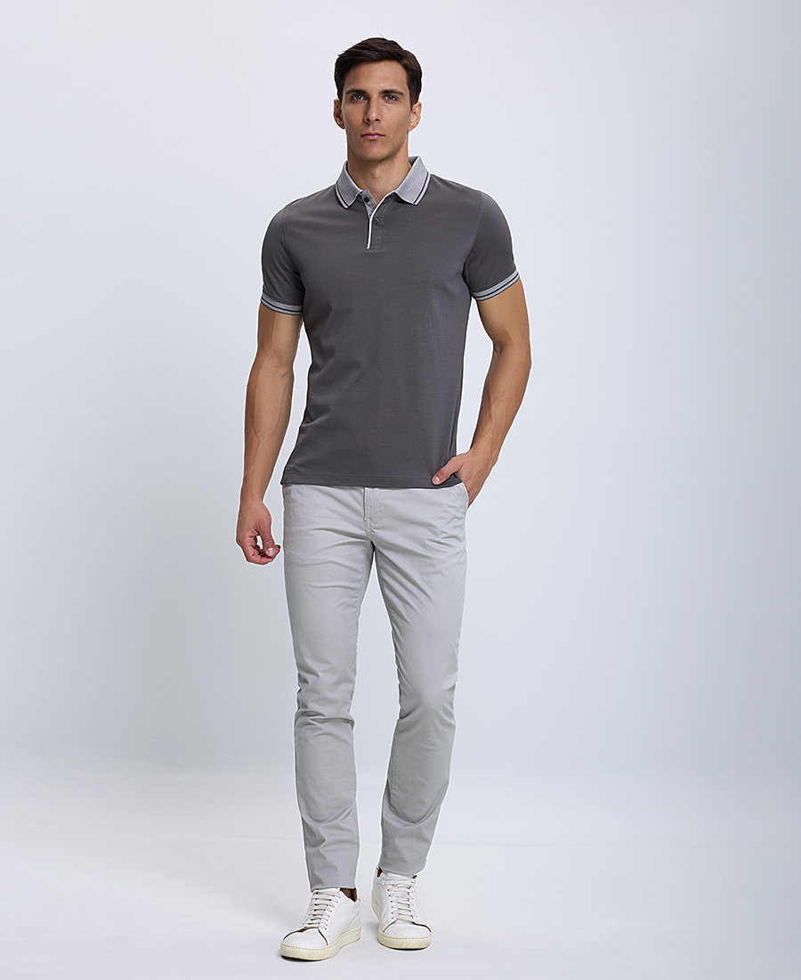 Ανδρική Polo Μπλούζα Βαμβακερή με Κοντό Μανίκι φωτογραφία