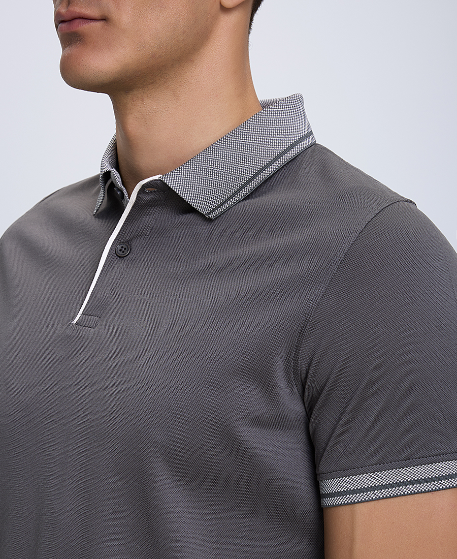 Ανδρική Polo Μπλούζα Βαμβακερή με Κοντό Μανίκι φωτογραφία