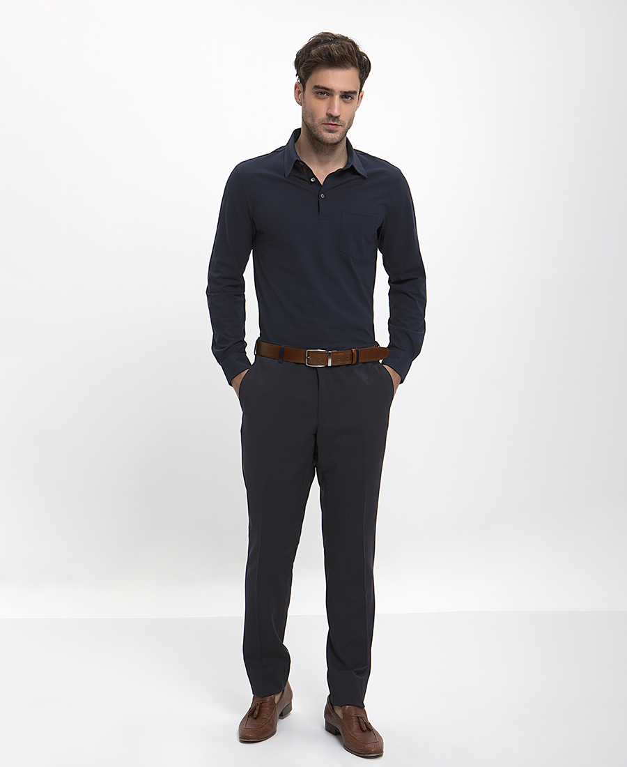 HD x Vardas Μακρυμάνικο Polo Slim Fit φωτογραφία