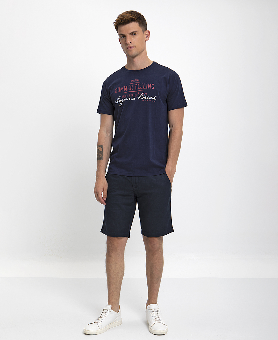 T-shirt με στάμπα Modern Fit φωτογραφία