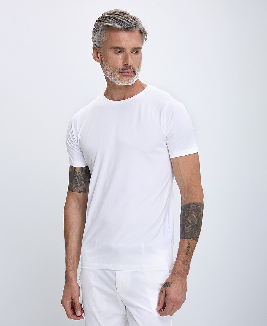 Commander Μονόχρωμο Τ-shirt Modern Fit