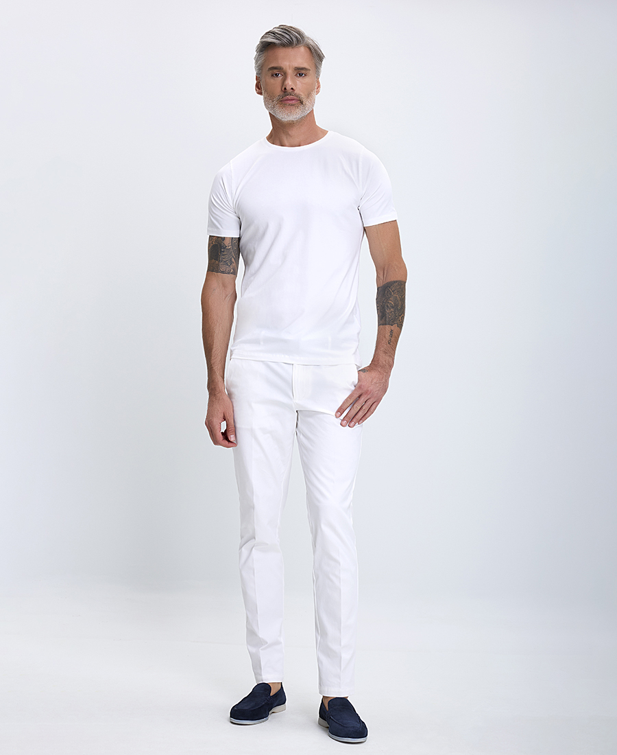 Μονόχρωμο Τ-shirt Modern Fit φωτογραφία