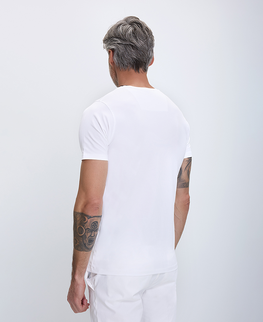 Μονόχρωμο Τ-shirt Modern Fit φωτογραφία