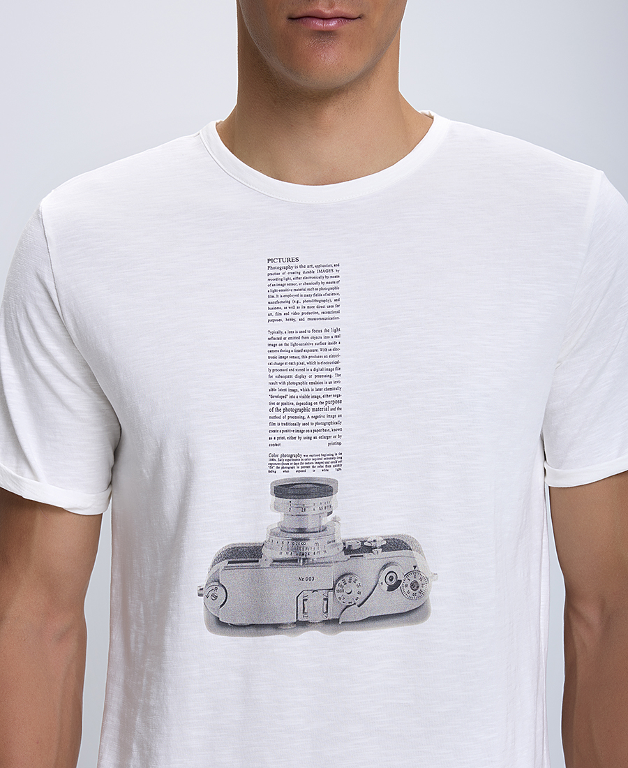 Ανδρικό T-Shirt με Στάμπα φωτογραφία