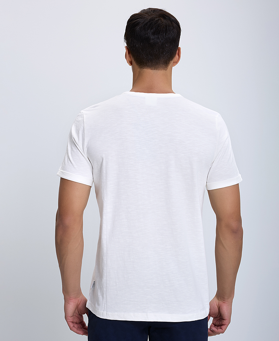 Βαμβακερό Ανδρικό T-Shirt με Κέντημα φωτογραφία