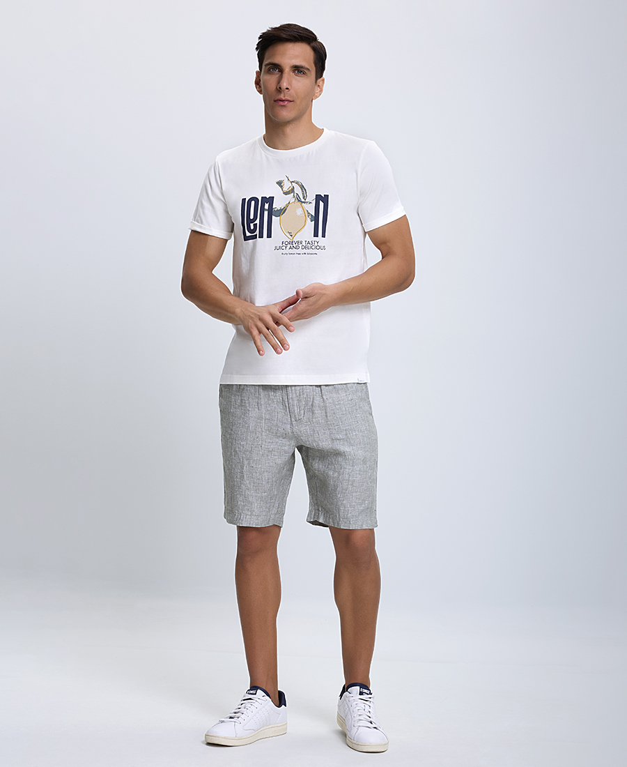 Τ-Shirt με Στάμπα Modern Fit φωτογραφία