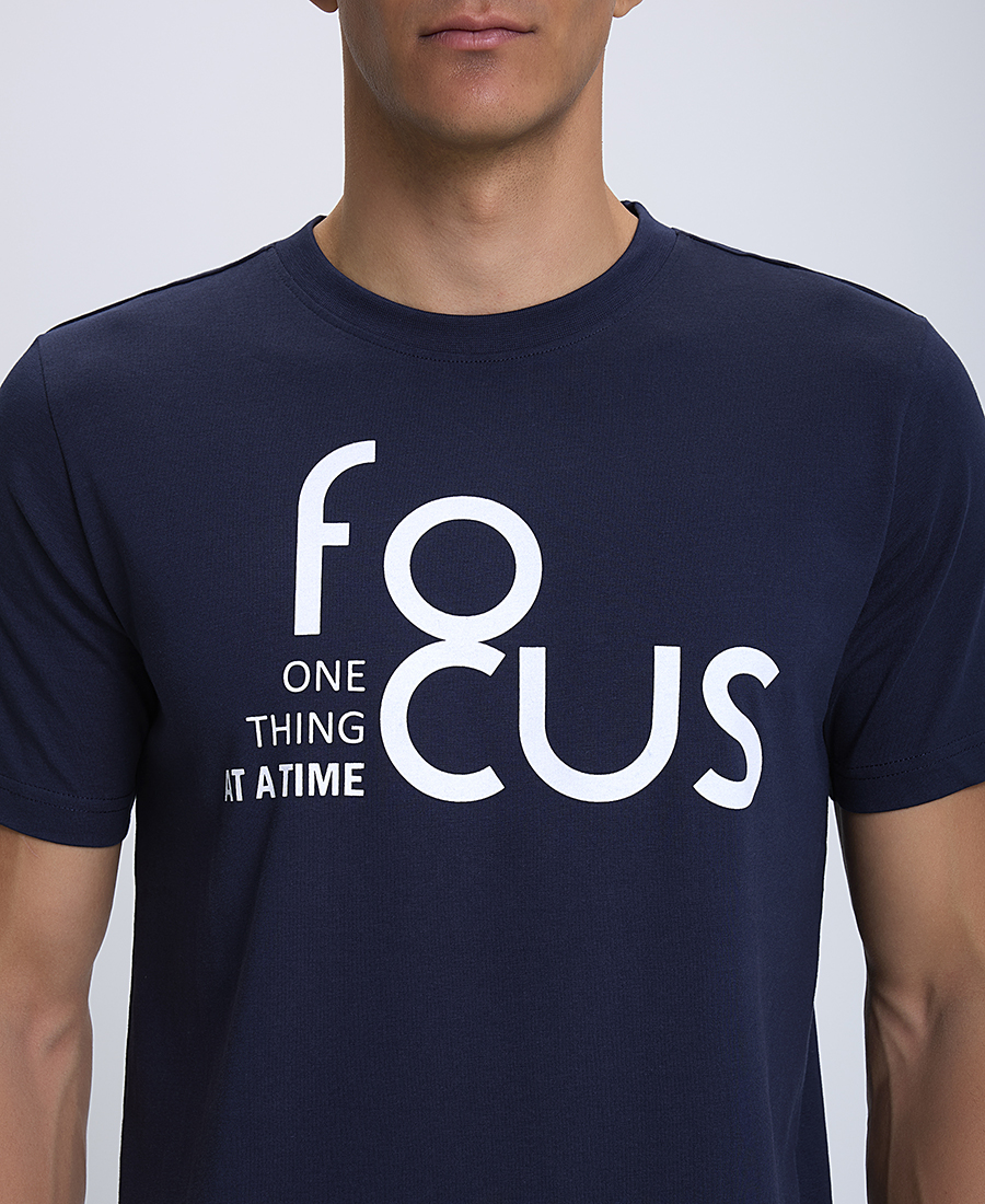 Βαμβακερό T-Shirt με Στάμπα φωτογραφία