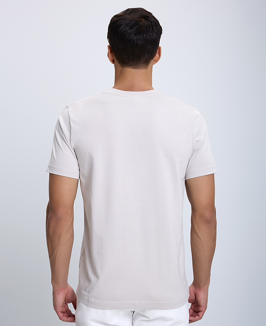 Βαμβακερό T-Shirt με Στάμπα φωτογραφία