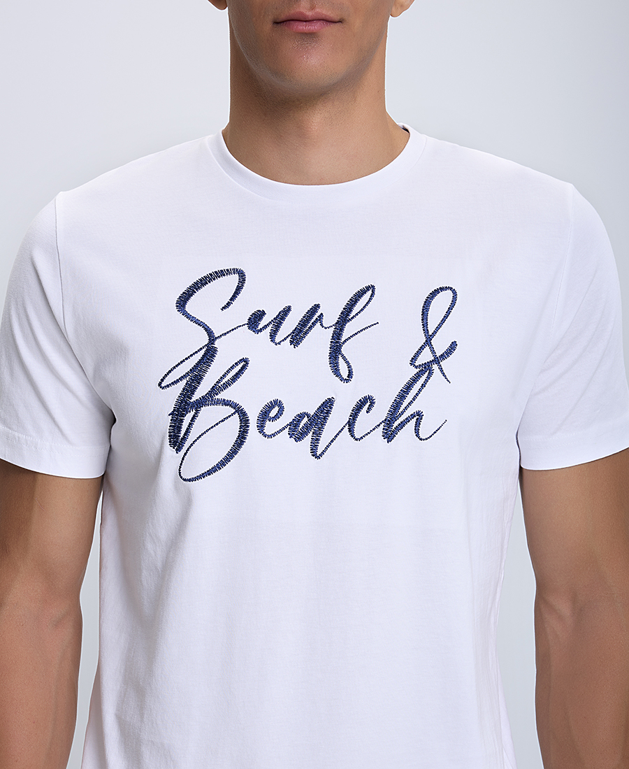 Τ-Shirt με Στάμπα Modern Fit φωτογραφία