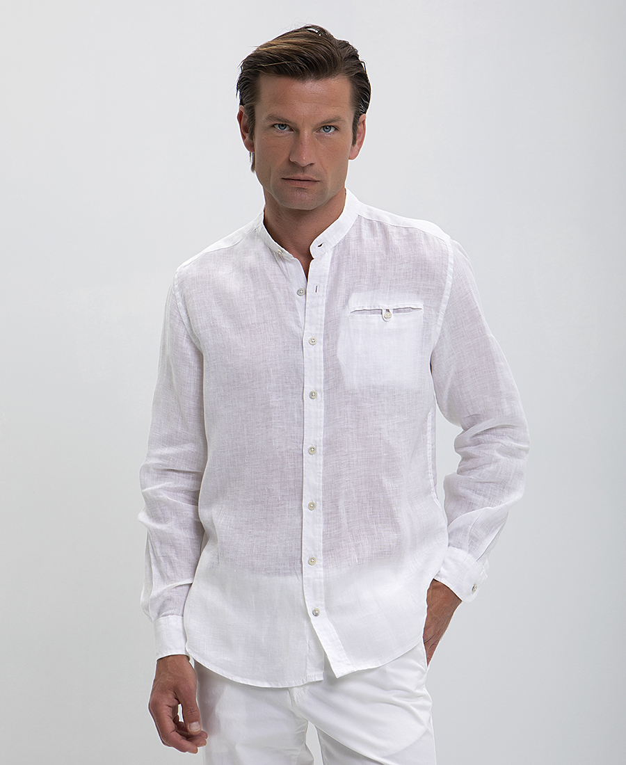 Commander Πουκάμισο Λινό Modern Fit