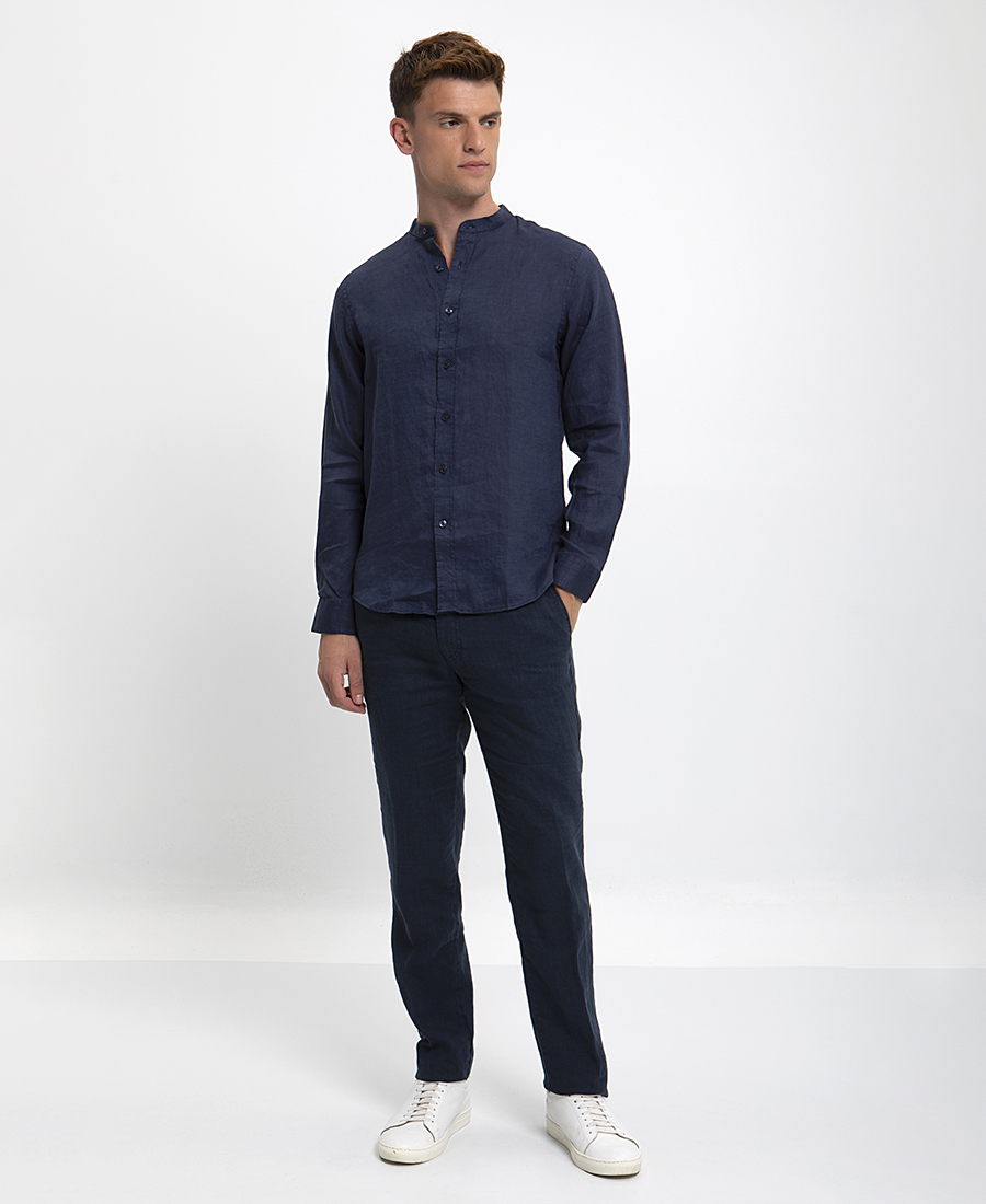Vardas Λινό Πουκάμισο Modern Fit φωτογραφία