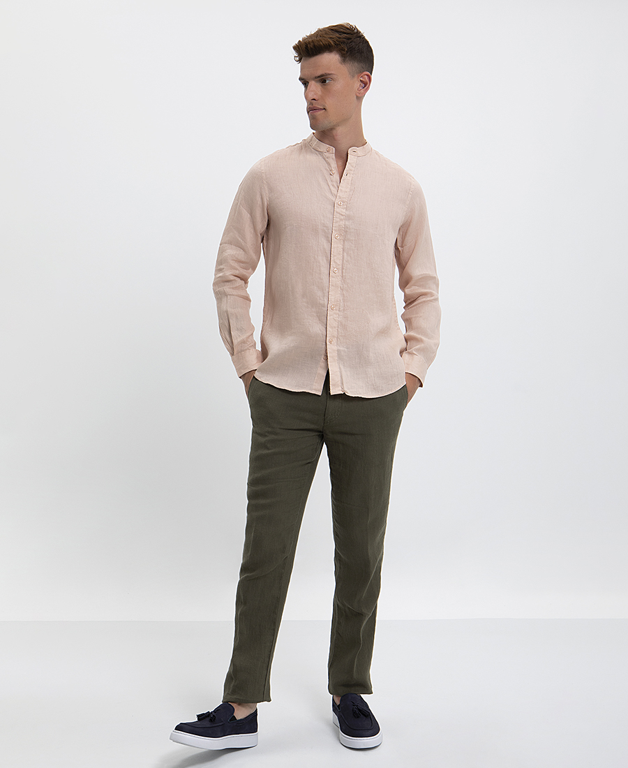 Vardas Λινό Πουκάμισο Modern Fit φωτογραφία