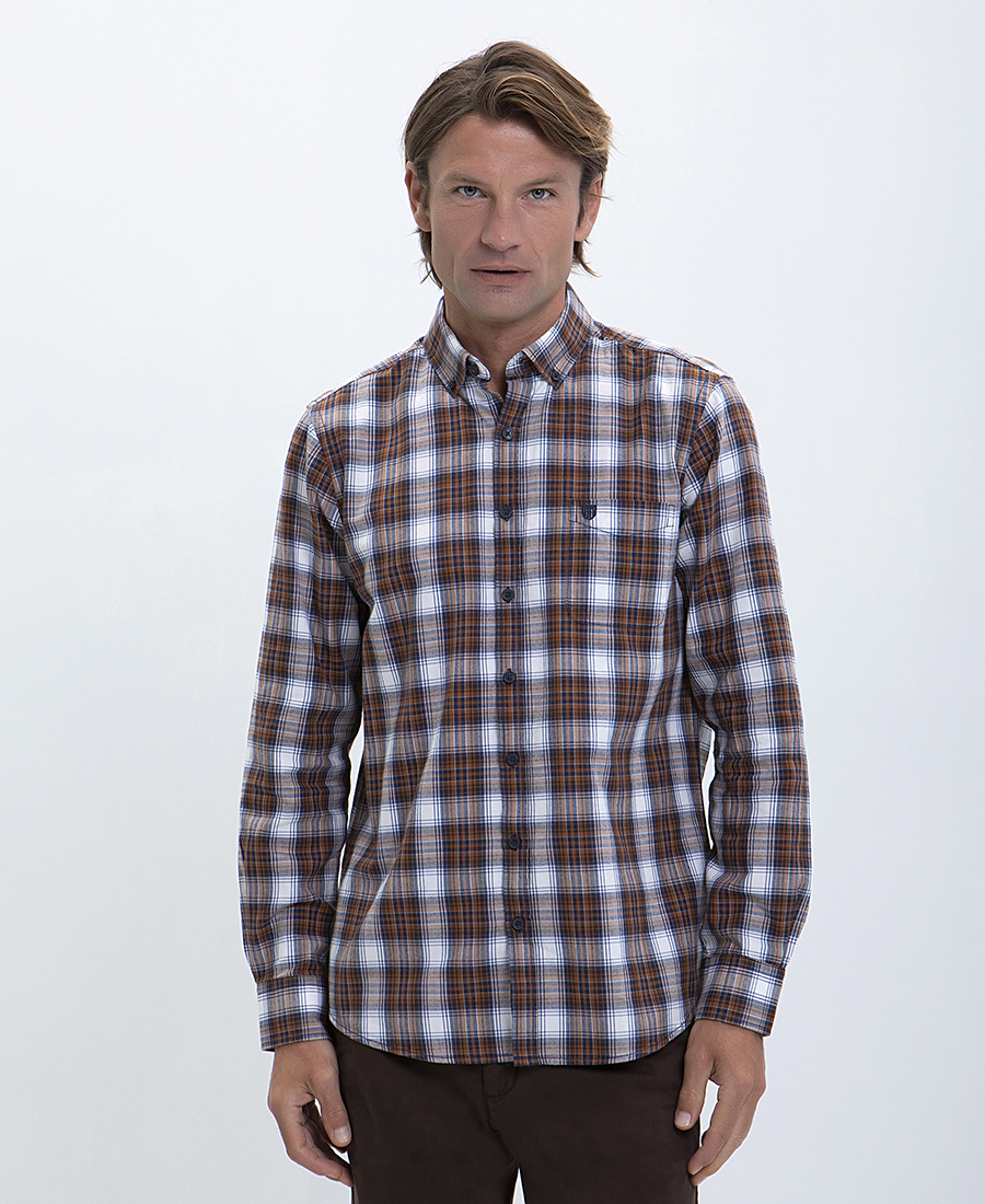 Πουκάμισο Button Down Comfort Fit σε Καρό