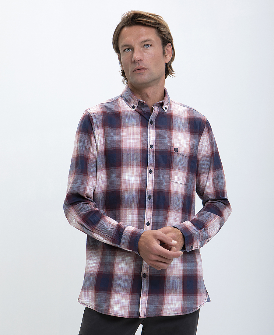 Καρό Πουκάμισο Βutton Down Comfort Fit