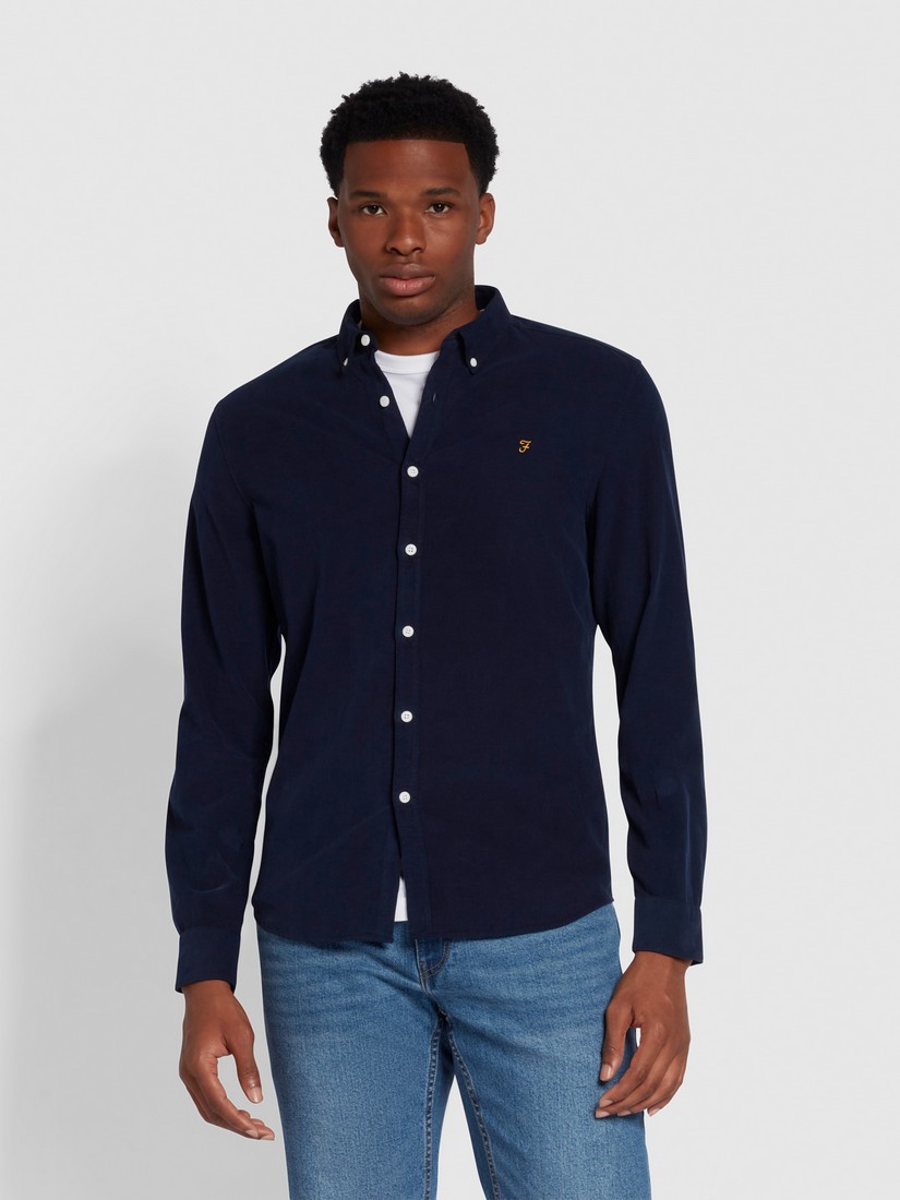 Farah Κοτλέ Πουκάμισο Button Down Comfort Fit
