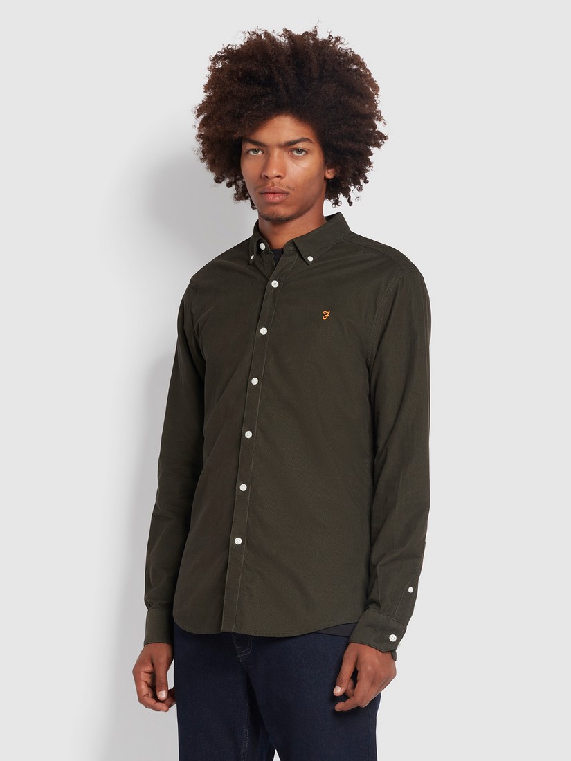 Farah Κοτλέ Πουκάμισο Button Down Comfort Fit