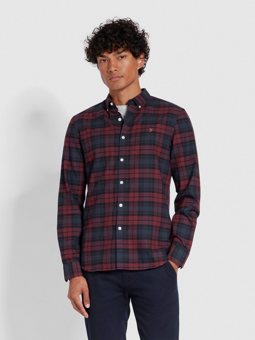 Farah Farah Καρό Πουκάμισο Button Down Slim Fit