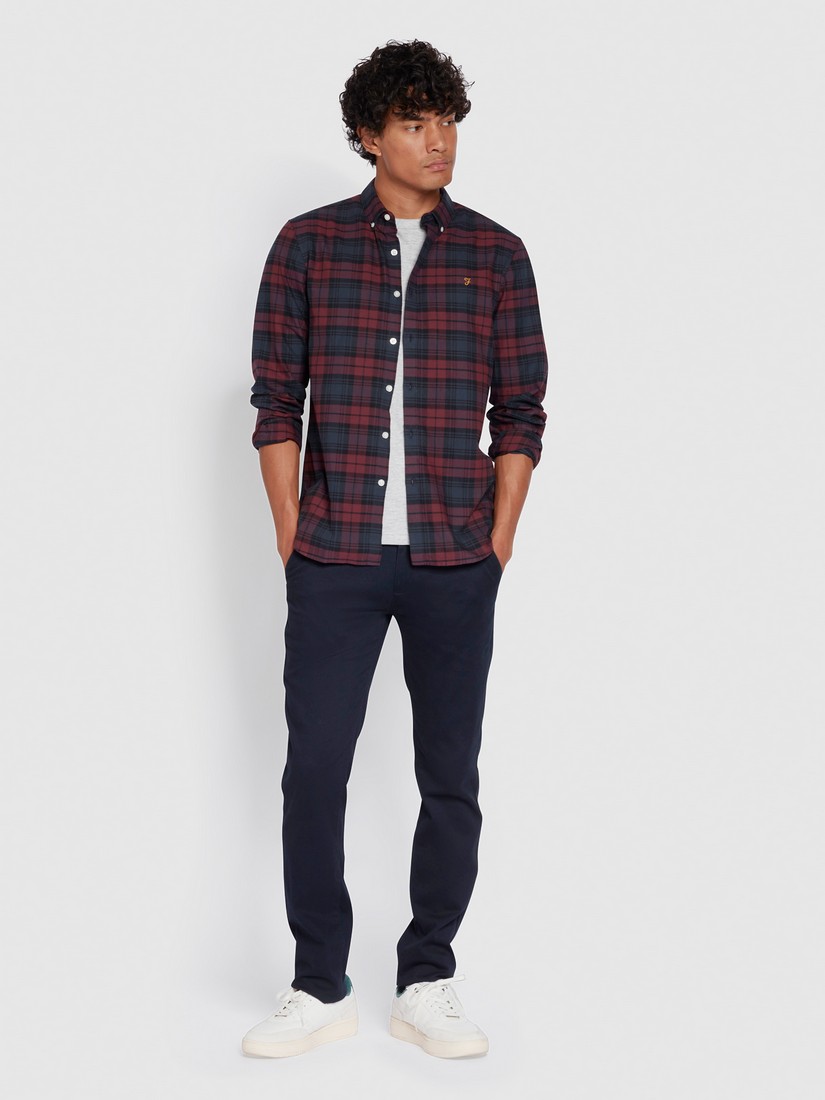 Farah Καρό Πουκάμισο Button Down Slim Fit φωτογραφία