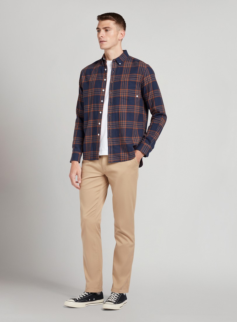 Farah Πουκάμισο Button Down Modern Fit σε Καρό