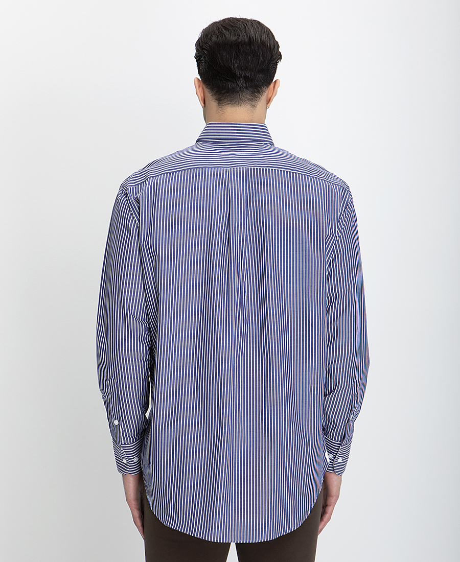 Πουκάμισο Button Down Comfort Fit σε Μπλε Ρίγα φωτογραφία