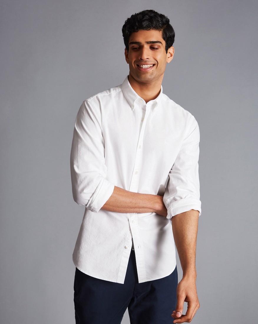 Charles Tyrwhitt Πουκάμισο Button Down Washed Oxford φωτογραφία