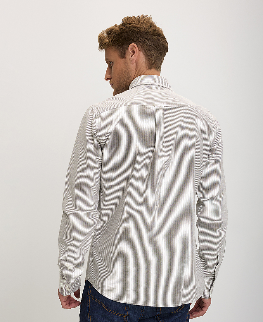 Πουκάμισο Ριγέ Button Down Modern Fit φωτογραφία