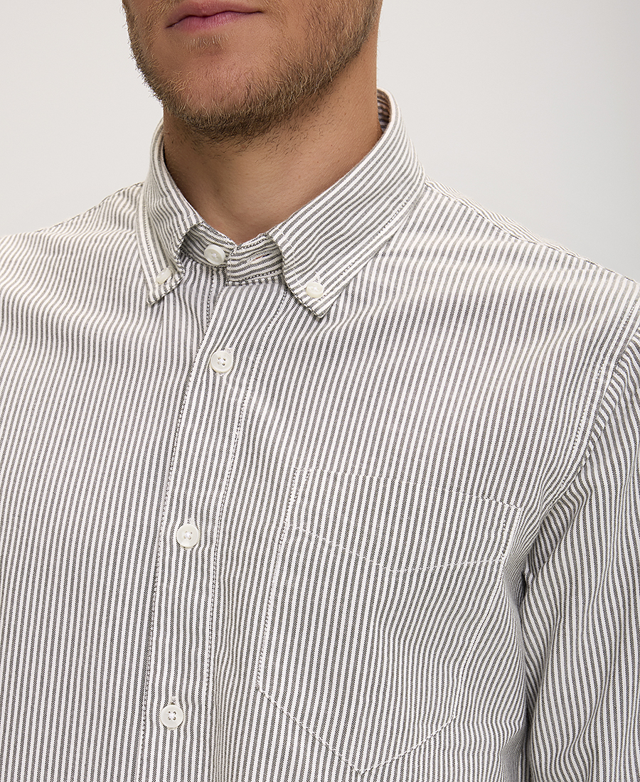 Πουκάμισο Ριγέ Button Down Modern Fit φωτογραφία