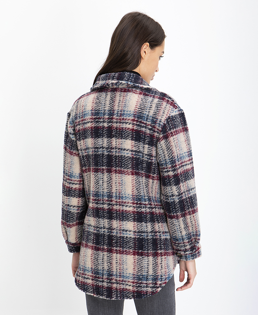 La Fee Maraboutee Κοντό Παλτό σε Καρό φωτογραφία