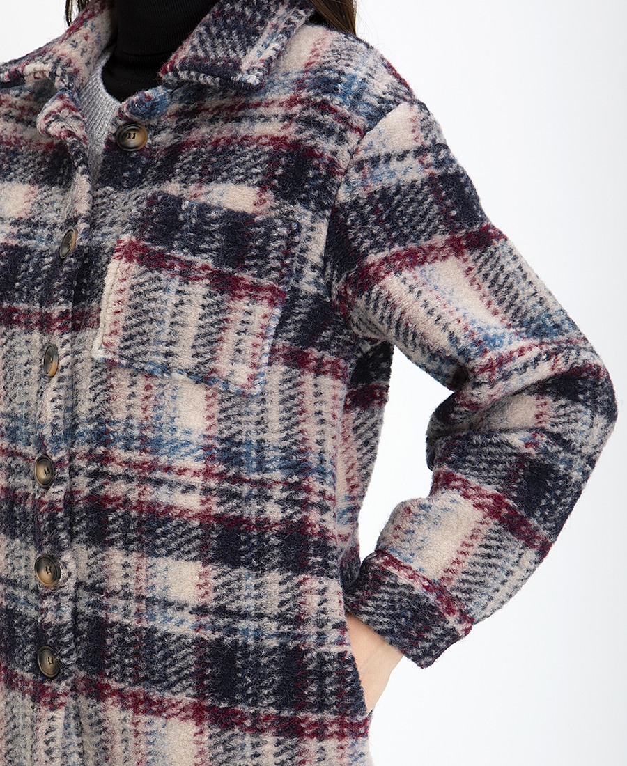 La Fee Maraboutee Κοντό Παλτό σε Καρό φωτογραφία