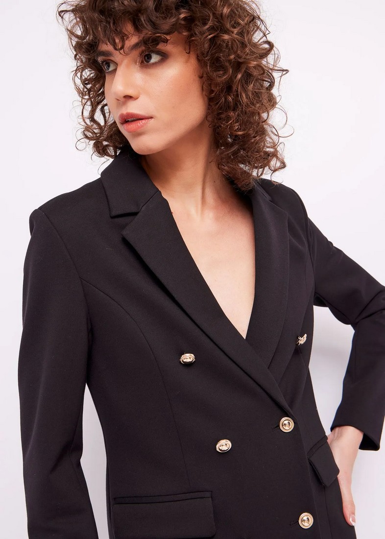 Gaudi Σταυρωτό σακάκι με κουμπιά κόσμημα φωτογραφία