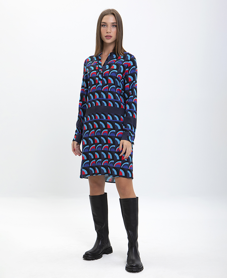 La Fee Maraboutee Printed Φόρεμα σε Μπλε Εμπριμέ φωτογραφία