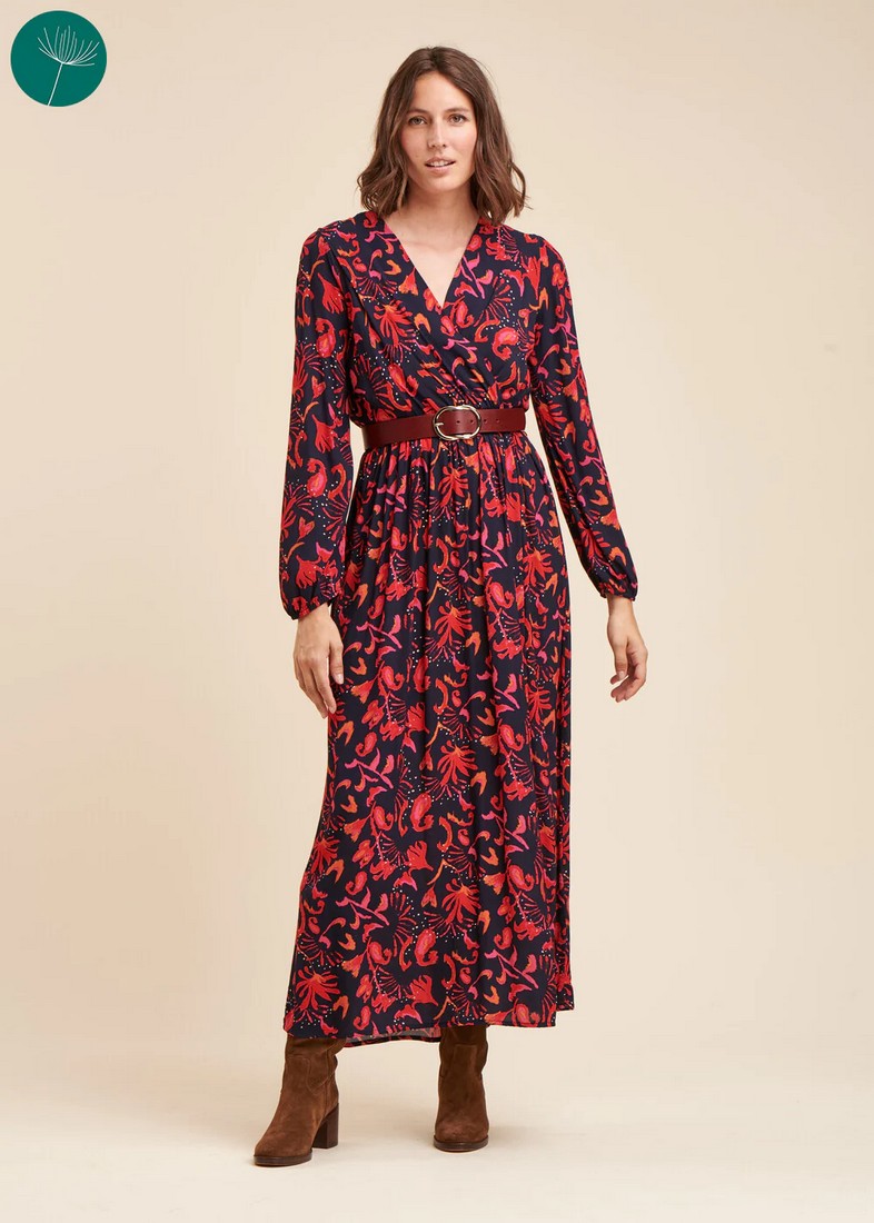 La Fee Maraboutee Floral Φόρεμα σε Εμπριμέ Μπλε φωτογραφία