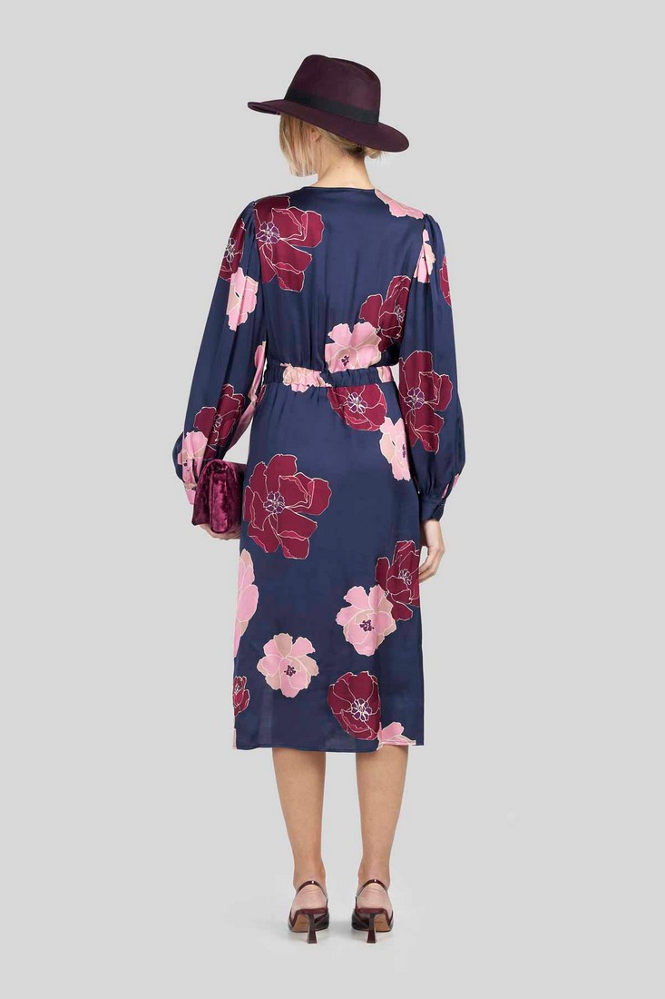 Caractere Floral midi φόρεμα φωτογραφία