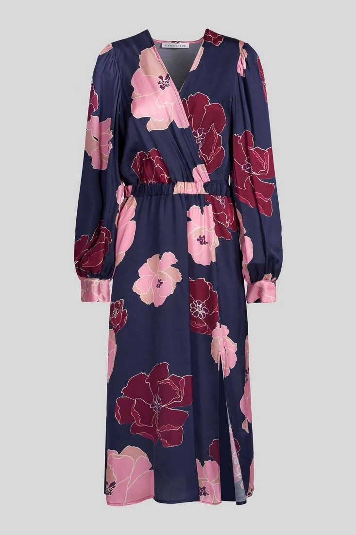 Caractere Floral midi φόρεμα φωτογραφία