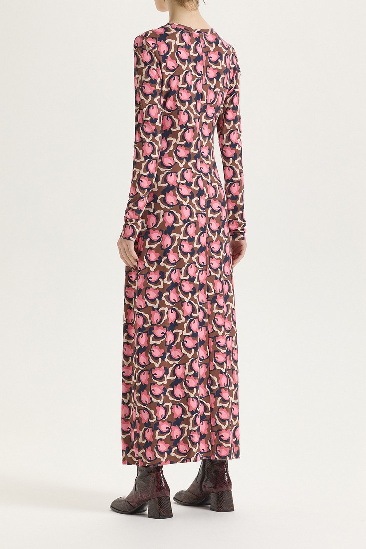 Maliparmi Retro Printed Jersey Φόρεμα φωτογραφία