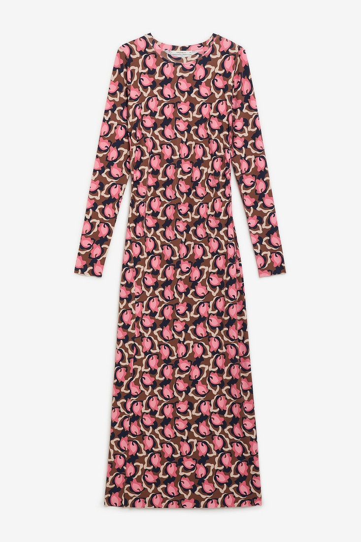 Maliparmi Retro Printed Jersey Φόρεμα φωτογραφία