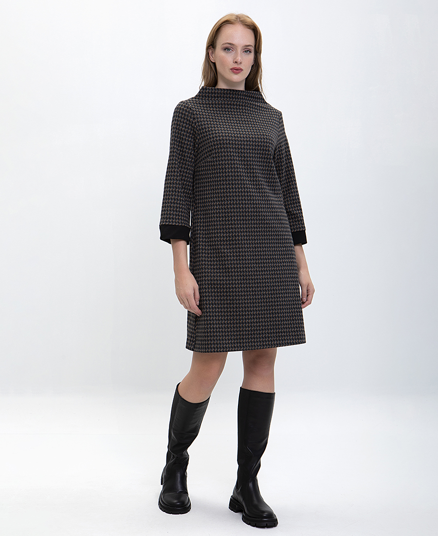 Printed Φόρεμα σε Εμπριμέ Γκρι φωτογραφία