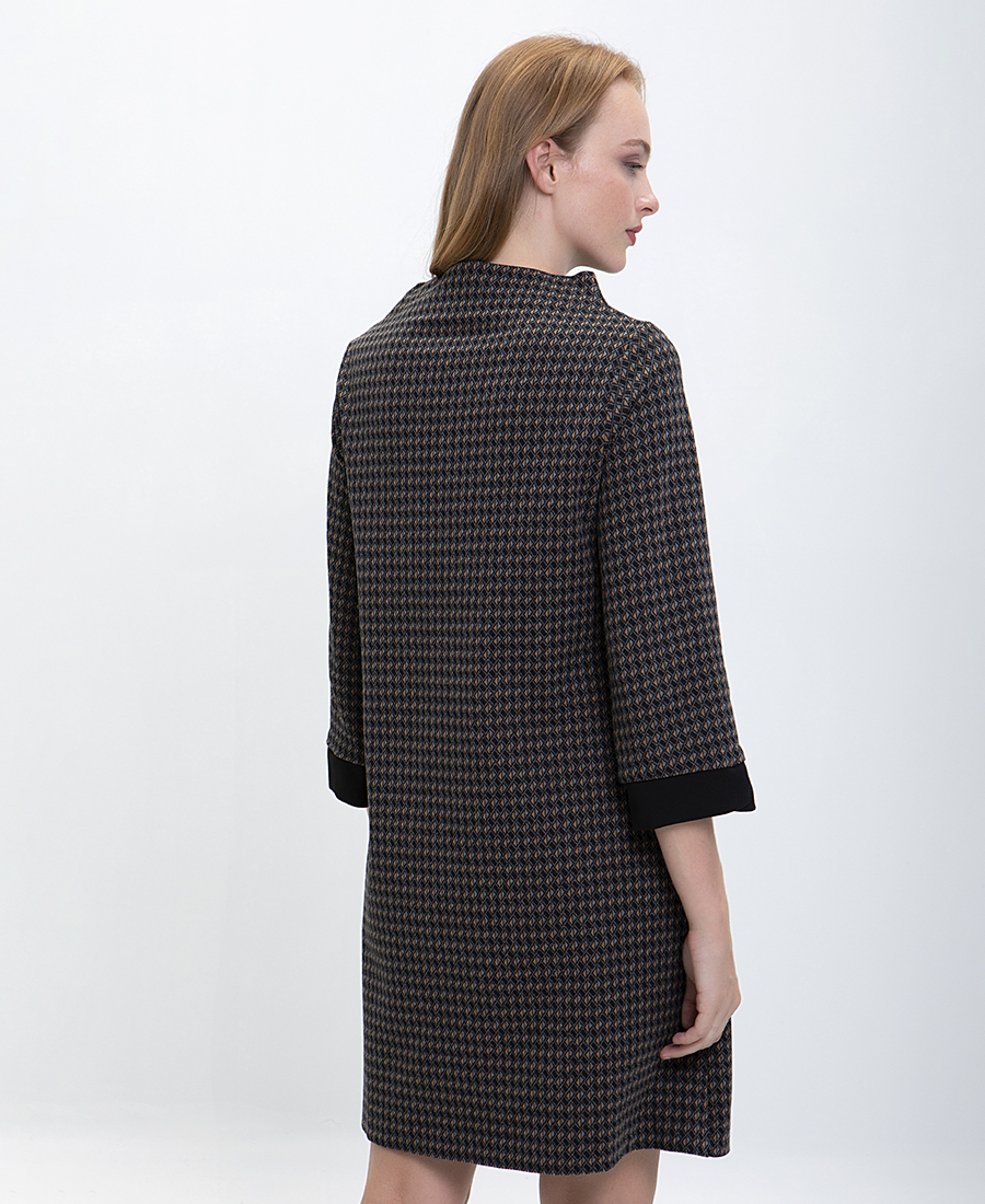 Printed Φόρεμα σε Εμπριμέ Γκρι φωτογραφία