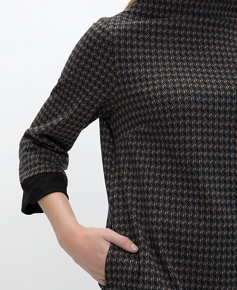 Printed Φόρεμα σε Εμπριμέ Γκρι φωτογραφία