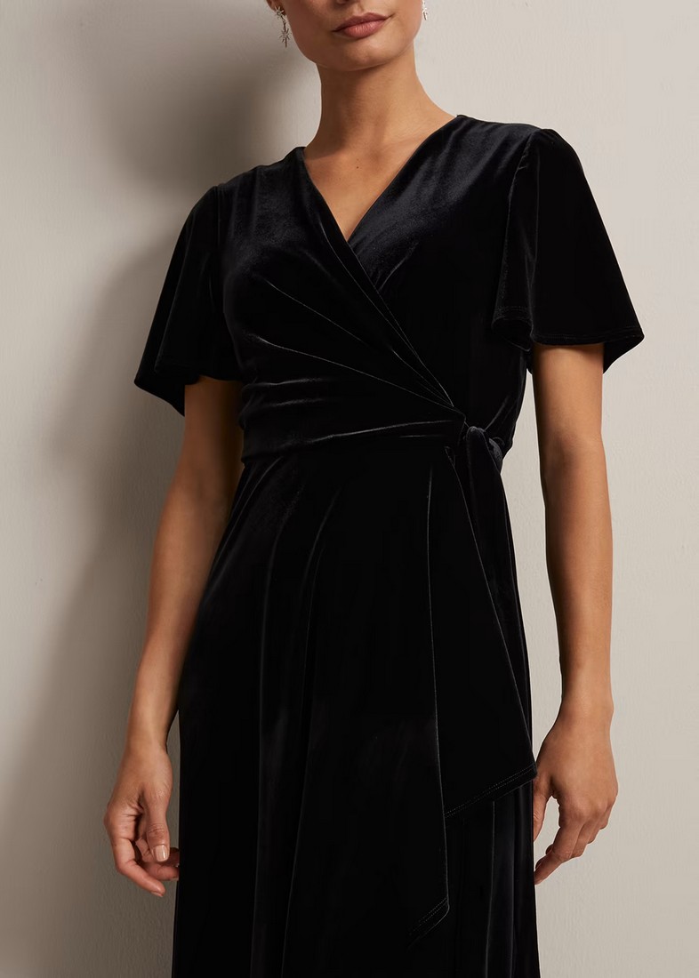 Phase Eight Φόρεμα Βελούδινο σε Μαύρο φωτογραφία