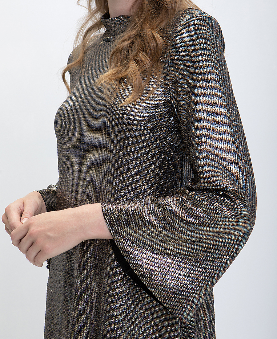 B.YU Φόρεμα Μεταλλικό σε Χρυσό φωτογραφία