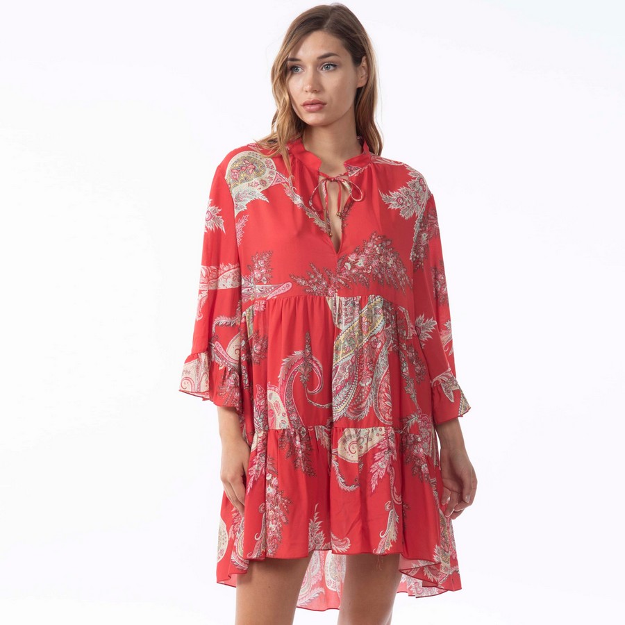 Valery Floral Καφτάνι Kali με τύπωμα από Cashmere