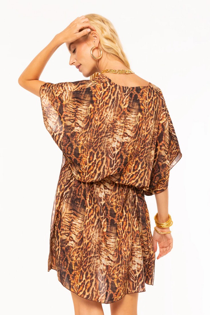 Καφτάνι Παραλίας σε Animal Print φωτογραφία