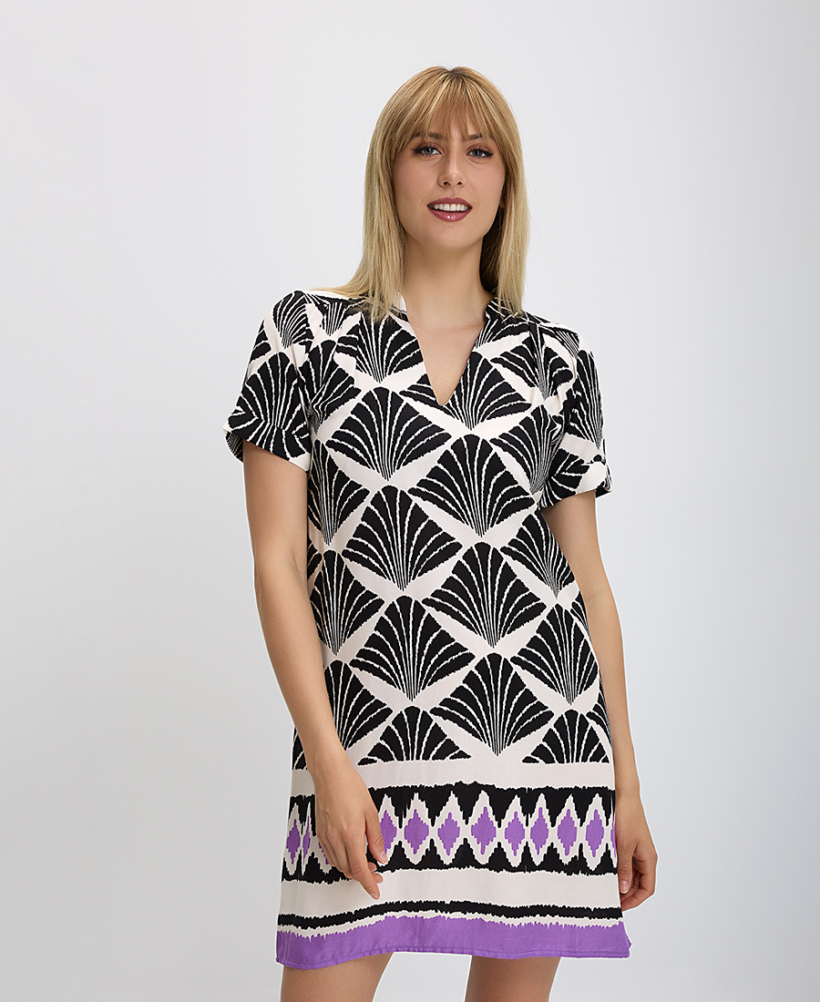 La Fee Maraboutee La Fee Maraboutee Κοντό Ασπρόμαυρο Φόρεμα