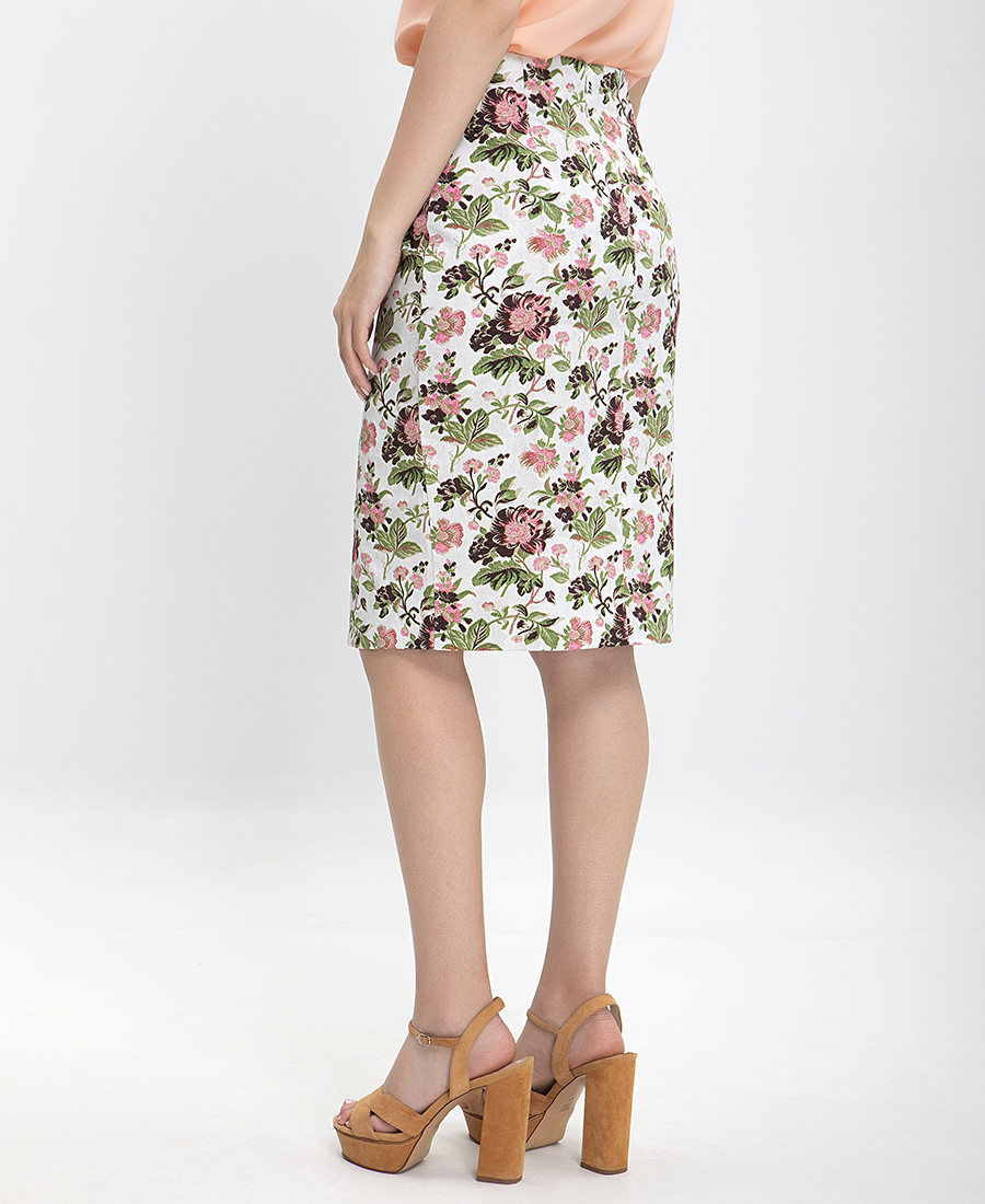 Γυναικεία Ψηλόμεση Floral Φούστα σε Εμπριμέ φωτογραφία