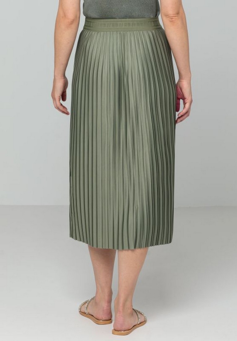 Φούστα Πλισέ σε Λαδί φωτογραφία