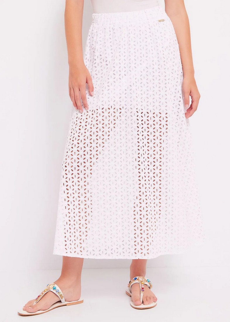 Gaudi Gaudi Φούστα Eyelet σε Λευκό